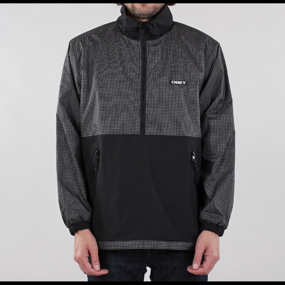 NWT Mens OBEY Nore Pop Over Anorak sz XXL